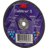 Meule &agrave; tronçonner Cubitron 3, 3" x 0,035", Arbre de 1/4", Type T1, C&eacute;ramique, 21000 Tr/min Kelford