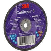 Meule &agrave; tronçonner Cubitron 3, 3" x 0,035", Arbre de 1/4", Type T1, C&eacute;ramique, 21000 Tr/min Kelford