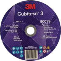 Cubitron 3 Cut-Off Wheel, 7" x 0.09", 7/8" Arbor, Type T27, Ceramic, 8500 RPM Kelford