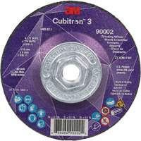 Cubitron 3 Depressed Centre Grinding Wheel, 4-1/2" x 1/4", 5/8"-11 Arbor, Ceramic, Type T27 Kelford