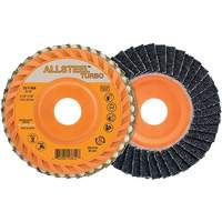 ALLSTEEL™ Turbo Flap Disc, 4-1/2" x 5/8"-11, 40 Grit, Zirconia Alumina NY571 | Kelford