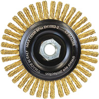 Spark-Free Brass Wire Wheel, 5" Dia. x 5/8"-11 Arbor Kelford
