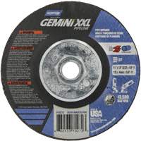 Disque combin&eacute; de meulage et tronçonnage Gemini XXL, 4-1/2" x 1/8", Arbre de 5/8"-11, Type 27, Oxyde d'aluminium Kelford