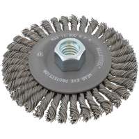 Brosse &agrave; fils m&eacute;talliques ALLSTEEL, 6" dia., Fils 0,02", Arbre 5/8"-11 Kelford