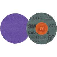 Disque en fibre Roloc Cubitron 3, 2" dia., Grain 60+, C&eacute;ramique Kelford