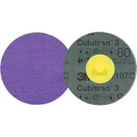 Disque en fibre Roloc Cubitron 3, 2" dia., Grain 80+, C&eacute;ramique Kelford