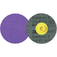 Disque en fibre Roloc Cubitron 3, 4" dia., Grain 80+, C&eacute;ramique Kelford