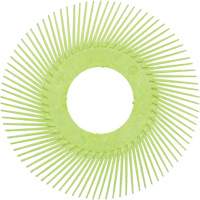 Scotch-Brite Type A Precision Radial Bristle Brush PN-RB without Adapter, Ceramic, 50+ Grit, 6" Dia. Kelford
