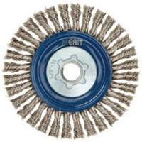 Stringer Bead Knot Wire Brush For Angle Grinders, 5" Dia., 0.02" Fill, 5/8"-11 Arbor, Stainless Steel NZ806 | Kelford