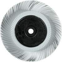 Scotch-Brite Type C Precision Radial Bristle Brush PN-RB with Keyway Core, Ceramic, 120+ Grit, 6" Dia. Kelford
