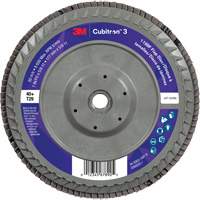 Cubitron 3 Conical  Flap Disc with Quick Change 1169F, 7" x 5/8"-11, Type T29, 40+ Grit, Ceramic Kelford
