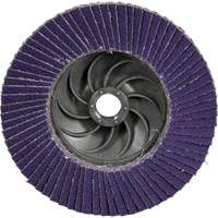 Cubitron 3 Conical  Flap Disc with Quick Change 1169F, 4-1/2" x 5/8"-11, Type T29, 80+ Grit, Ceramic Kelford