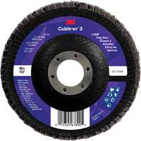 Cubitron 3 Flat Flap Disc 1169F, 4-1/2" x 7/8", Type T27, 40+ Grit, Ceramic Kelford