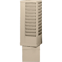 Literature Storage Racks, Rotating, 44 Slots, Steel, 14-1/8" W x 14-1/8" D x 48-1/2" H Kelford