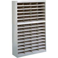Heavy-duty Literature Organizers, Stationary, 60 Slots, Steel, 37-1/2" W x 12-3/4" D x 60" H Kelford