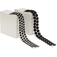 Attache en rondelle, Crochet, 1/2" dia., Adh&eacute;sif, Noir Kelford