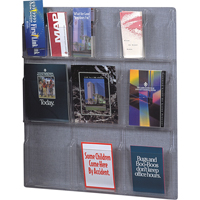 Literature Displays, Wall Mount, 6 Slots, Plastic, 30" W x 34-3/4" D x 34-3/4" H OD303 | Kelford