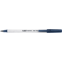 Bic&reg; Round Stic Ball Point Pen, Blue, 1 mm Kelford