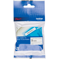 Label Tape, 9 mm x 26-1/4', Black on White Kelford