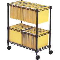 File Carts- 2-tier Rolling File Cart OE806 | Kelford