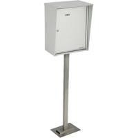 Collecting Boxes, Pedestal -Mounted, 21" x 12-7/8", Aluminum Kelford