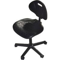 Heavy-Duty Ergonomic Seating, Polyurethane, Black, 250 lbs. Capacity OJ963 | Kelford