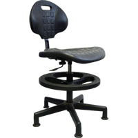 Heavy-Duty Ergonomic Seating, Polyurethane, Black, 250 lbs. Capacity OJ966 | Kelford