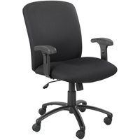 Uber Big & Tall Chairs, Nylon, Black, 500 lbs. Capacity Kelford