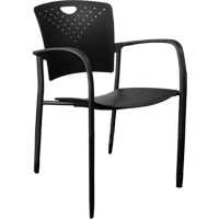 Chaises empilables MaxX StaxX, Polypropyl&egrave;ne, Hauteur 17-1/4", Capacit&eacute; 275 lb, Noir Kelford