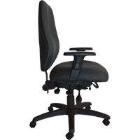 Cierra Heavy Duty Ergonomic Chairs, Fabric, Black, 400 lbs. Capacity Kelford