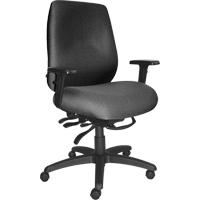 Cierra Heavy Duty Ergonomic Chairs, Fabric, Grey, 400 lbs. Capacity Kelford