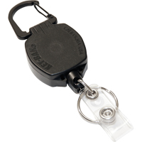 Self Retracting ID Badge and Key Reel, Zinc Alloy Metal, 24" Cable, Carabiner Attachment OP293 | Kelford