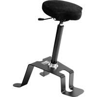 TA200™ Industrial Grade Ergonomic Chair, Sit/Stand, Adjustable, 24" - 34", Vinyl Seat, Black/Grey OP494 | Kelford