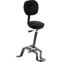 TA300™ Industrial Grade Ergonomic Chair, Mobile, Adjustable, 24" - 34", Vinyl Seat, Black/Grey OP496 | Kelford