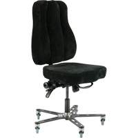 TF150 Welding Grade Ergonomic Chair, Suede, Black, 300 lbs. Capacity OP503 | Kelford