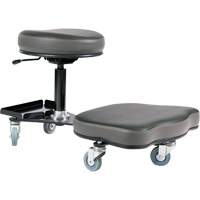 Flex Ergonomic Chair, Vinyl, Black/Grey Kelford