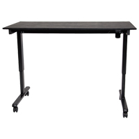Adjustable Stand-Up Desk, Stand-Alone Desk, 45-1/4" H x 29-1/2" D, Black OP576 | Kelford
