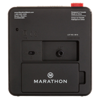 R&eacute;veille-matin de bureau, Analogique, &agrave; piles, 3,5" la x 1,5" p x 3,75" h, Noir Kelford