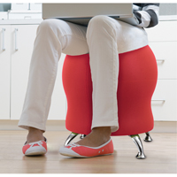 Zenergy™ Ball Chair, Fabric, Red, 250 lbs. Capacity OP695 | Kelford