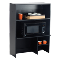 Modular Cabinet, Melamine, 3 Shelves, 48" H x 36" W x 18" D, Asian Night/Black OP757 | Kelford