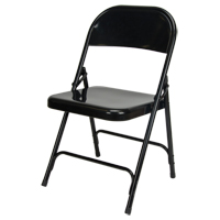 Folding Chair, Steel, Black, 300 lbs. Weight Capacity OP960 | Kelford