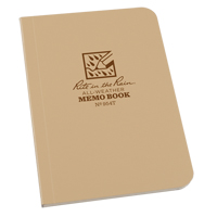 Memo Book, Soft Cover, Tan, 112 Pages, 3-1/2" W x 5" L OQ417 | Kelford