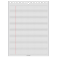 Top-Spiral Pad, Soft Cover, White, 35 Pages, 8-1/2" W x 11-7/8" L OQ500 | Kelford