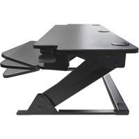 Goya™ Sit-Stand Workstation, Desktop Unit, 20" H x 42" W x 16" D, Black OQ762 | Kelford