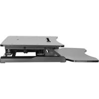 Goya™ Sit-Stand Workstation, Desktop Unit, 22" H x 31-1/2" W x 24" D, Black OQ763 | Kelford