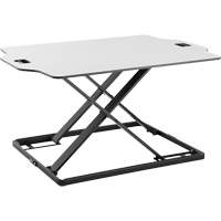 Goya™ Sit-Stand Workstation, Desktop Unit, 20" H x 31" W x 21-1/2" D, White OQ764 | Kelford