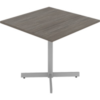 Cafeteria Table, 36" L x 36" W x 29-1/2" H, 1" Top, Laminate, Grey/White OQ946 | Kelford
