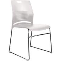 Activ™ Series Stacking Chairs, Plastic, 23" High, 250 lbs. Capacity, White OQ957 | Kelford