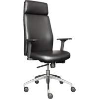 Activ™ Series High Back Executive Chair, Polyurethane/Vinyl, Black, 250 lbs. Capacity OQ971 | Kelford