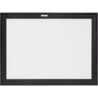 Black MDF Frame Whiteboard, Dry-Erase/Magnetic, 24" W x 18" H OR130 | Kelford